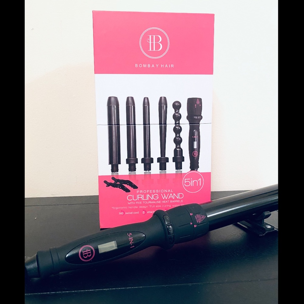 Bombay Hair 5-in-1 Interchangeable Curling Wand
